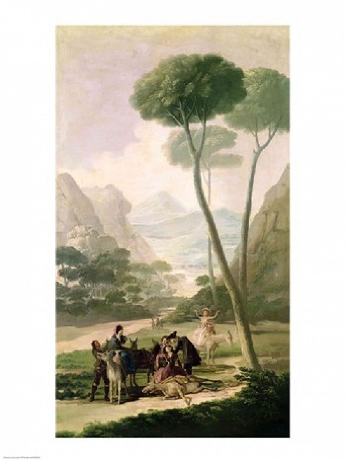 The Fall or The Accident 1787 Canvas Art - Francisco De Goya (24 x 36)