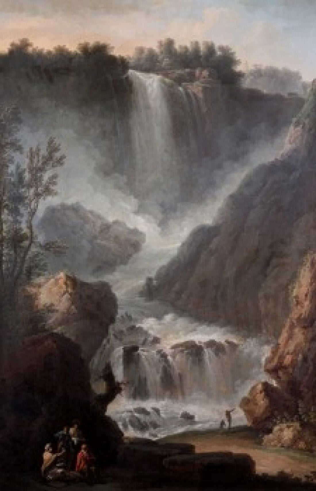 The Falls Of Terni Claude-Joseph Vernet (1714-1789 French) Christies Images New York USA Canvas Art - Claude-Joseph Vernet (18 x 24)