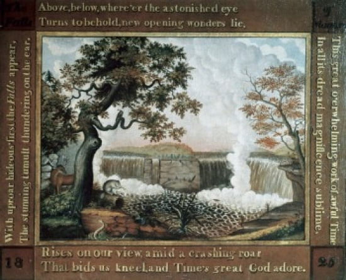 The Falls of Niagara Edward Hicks (1780-1849American) Canvas Art - Edward Hicks (18 x 24)