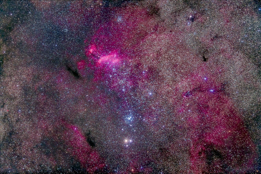 The False Comet Cluster area of southern Scorpius Canvas Art - Alan DyerStocktrek Images (34 x 23)