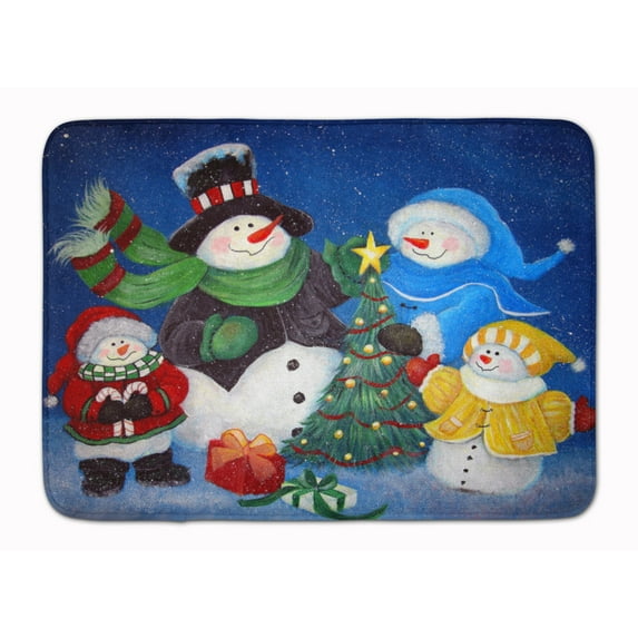 The Family Gathering Snowman Machine Washable Memory Foam Mat