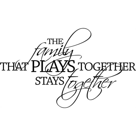 The Family That Prays Together Stays Together Lettering Art – Bible Quote - Picture Art Vinyl Wall Decal Sticker 14 X 28 Inches