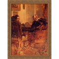 thumbnail image 1 of The Family at Cards (unfinished) 28x38 Large Gold Ornate Wood Framed Canvas Art by Robert Julian Onderdonk, 1 of 2