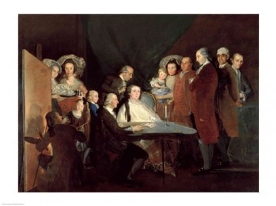 The Family of the Infante Don Luis de Borbon Canvas Art - Francisco De Goya (36 x 24)