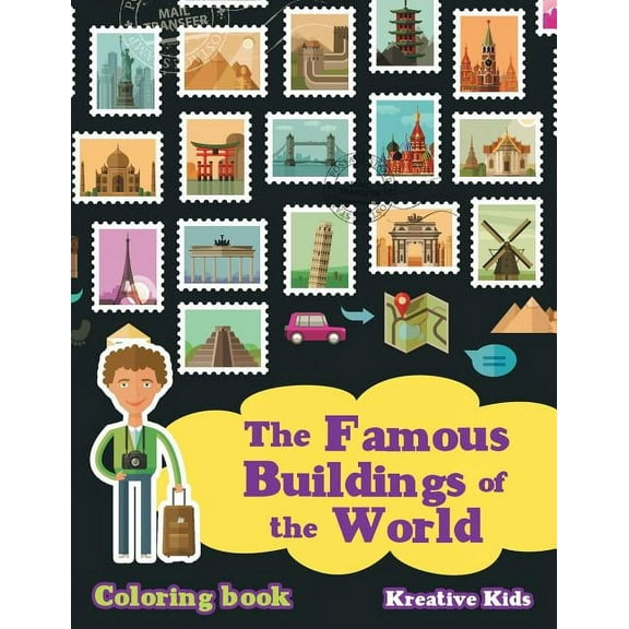 The Famous Buildings of the World Coloring Book (Paperback)