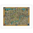 thumbnail image 1 of The Famous Wonderground Map of London Town England - Underground Railways - Vintage Pictorial Map by MacDonald (Max) Gill c.1915 - Fine Art Matte Paper Print (Unframed) 18x24in, 1 of 4