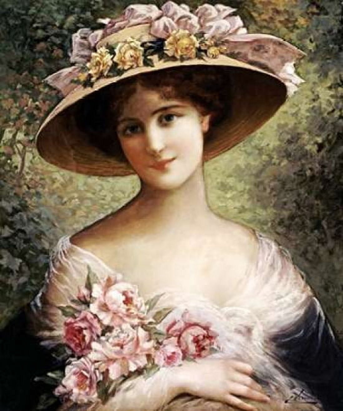 The Fancy Bonnet Canvas Art - Emile Vernon (20 x 24)