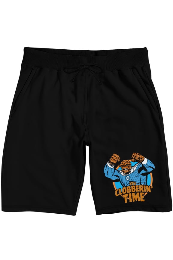 The Fantastic Four: First Steps Clobbering time on black Adult Lounge Short-Medium