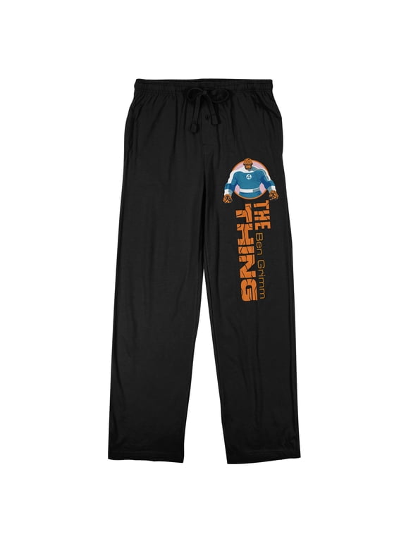 The Fantastic Four: First Steps The Thing Ben Grimm Women's Black Sleep Pajama Pants-Small