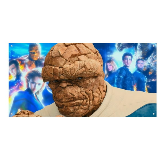 The Fantastic Four-Theme Backdrops Banner Birthday Party Decor Supplies Personalized Party Backdrop Decoration,5x3ft150x90cm