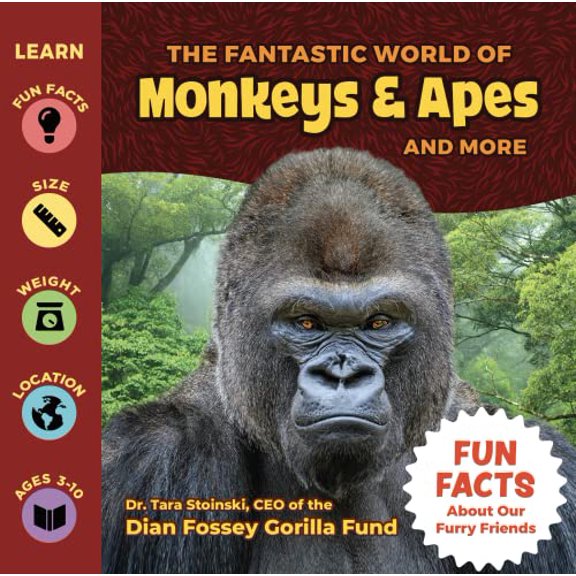 Pre-Owned The Fantastic World of Monkeys & Apes and More (Hardcover) 195646249X 9781956462494