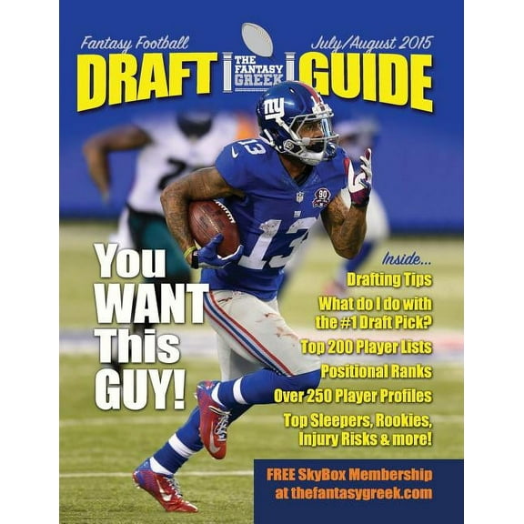 The Fantasy Greek Fantasy Football Draft Guide: Fantasy Football Draft Guide July/August 2015 (Paperback)