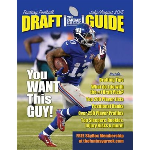Pre-Owned The Fantasy Greek Fantasy Football Draft Guide: Fantasy Football Draft Guide July/August 2015 (Paperback)