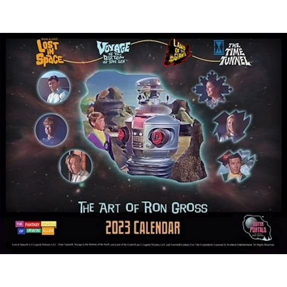 The Fantasy Worlds of Irwin Allen - 2023 Calendar - Lost In Space - Land of the Giants - Time Tunnel and Voyage to the Bottom of the Sea