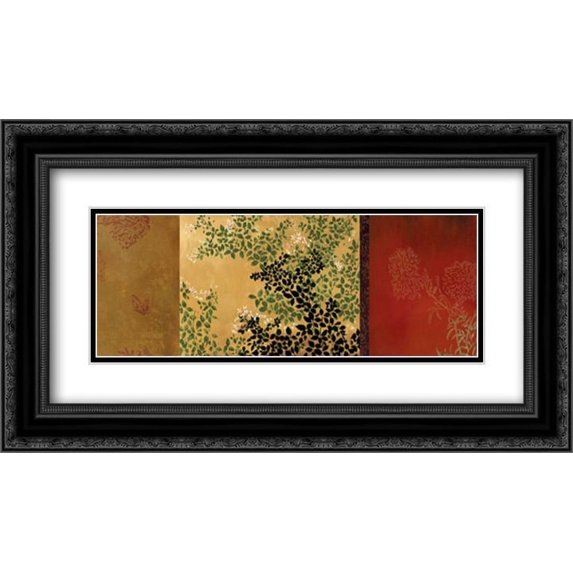 The Far East 2x Matted 24x14 Black Ornate Framed Art Print by Jensen, Asia