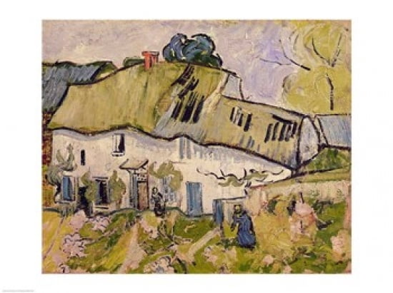 The Farm in Summer 1890 Canvas Art - Vincent Van Gogh (36 x 24)
