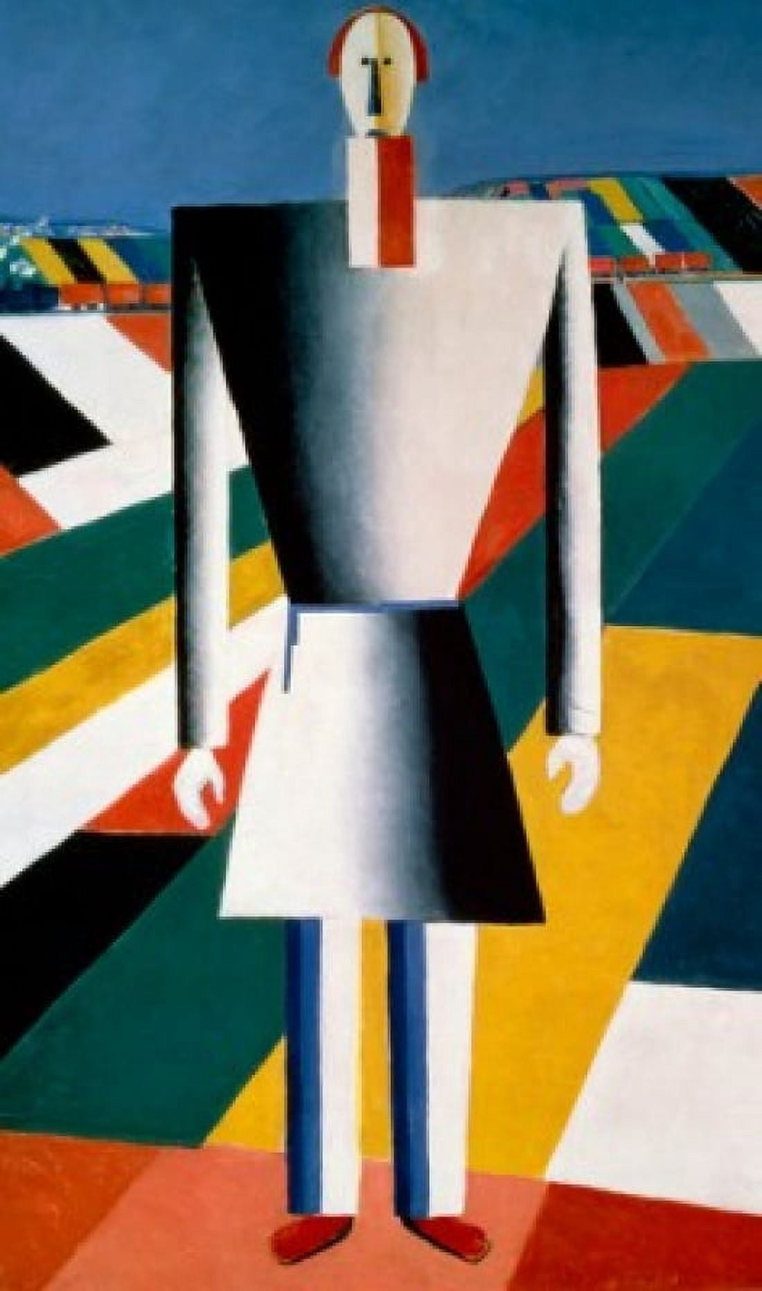 The Farmer in the Field Kazimir Malevich (1878-1935 Russian) Russian State Museum St Petersburg Russia Canvas Art - Kasimir Malevich (18 x 24)