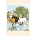 thumbnail image 1 of The Farmer's Boy waters his horses-Fine Art Canvas Print (20" x 30"), 1 of 1