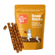 The Farmer's Dog Snap Sticks, All Natural Human Grade Dog Treats, Chicken &amp; Apple 3oz deal from Walmart