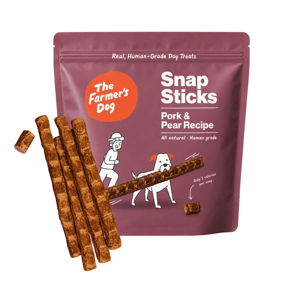 The Farmer's Dog Snap Sticks, All Natural Human Grade Dog Treats, Pork & Pear 8oz