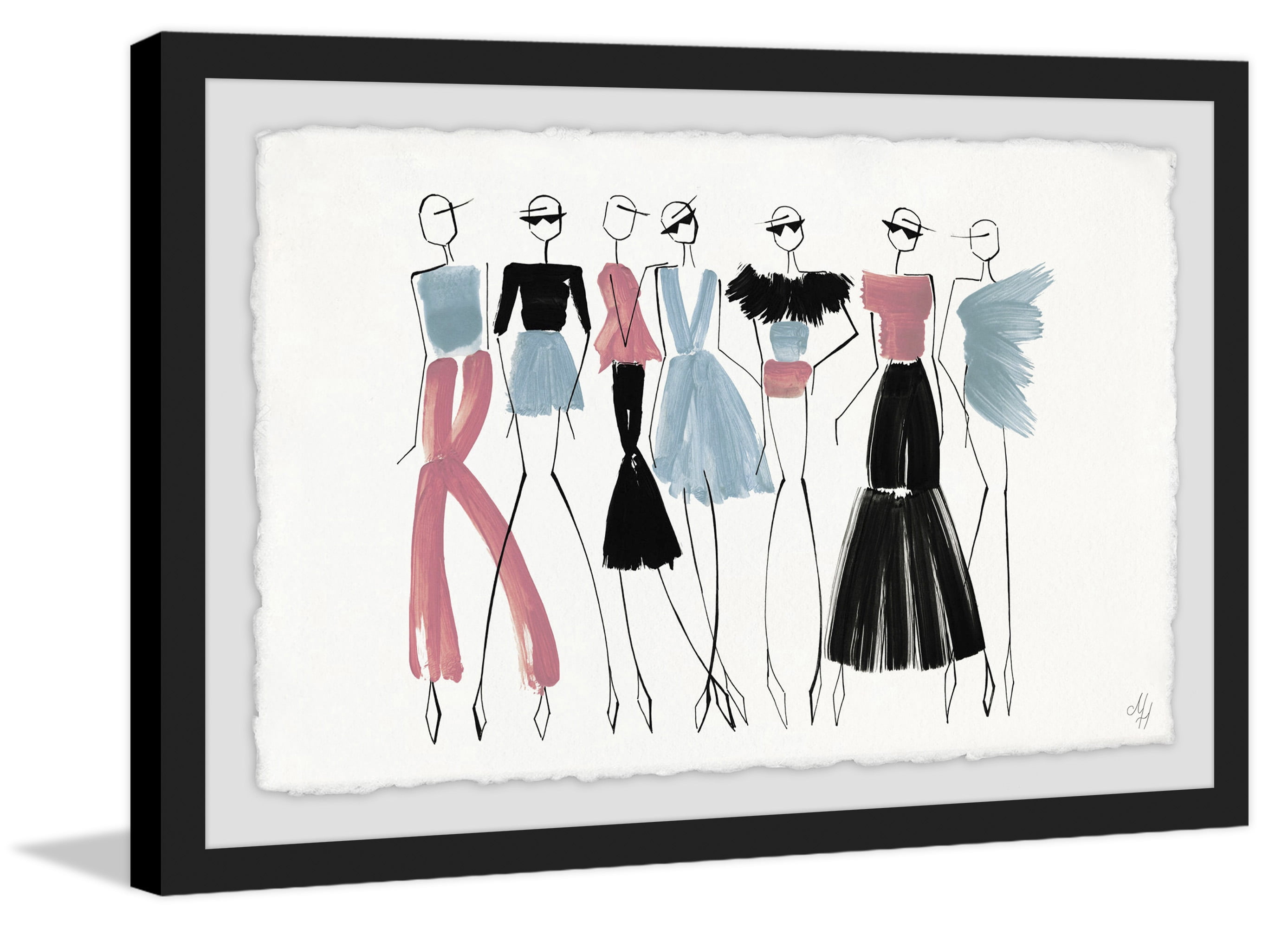The Fashion Squad Framed Painting Print