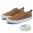 thumbnail image 1 of The Fashion Supply Skylar Canvas Women's Sneakers - Canvas Shoes for Women Sneakers, Comfortable Sneakers for Women, Brown, 11, 1 of 6