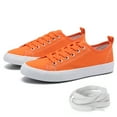 thumbnail image 1 of The Fashion Supply Skylar Canvas Women's Sneakers - Canvas Shoes for Women Sneakers, Comfortable Sneakers for Women, Orange, 10, 1 of 6
