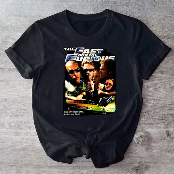 The Fast And The Furious Movie Poster Inspired Retro Unisex Classic T-Shirt, t shirt for men, t shirt for girls, t shirt for women.-TH29644