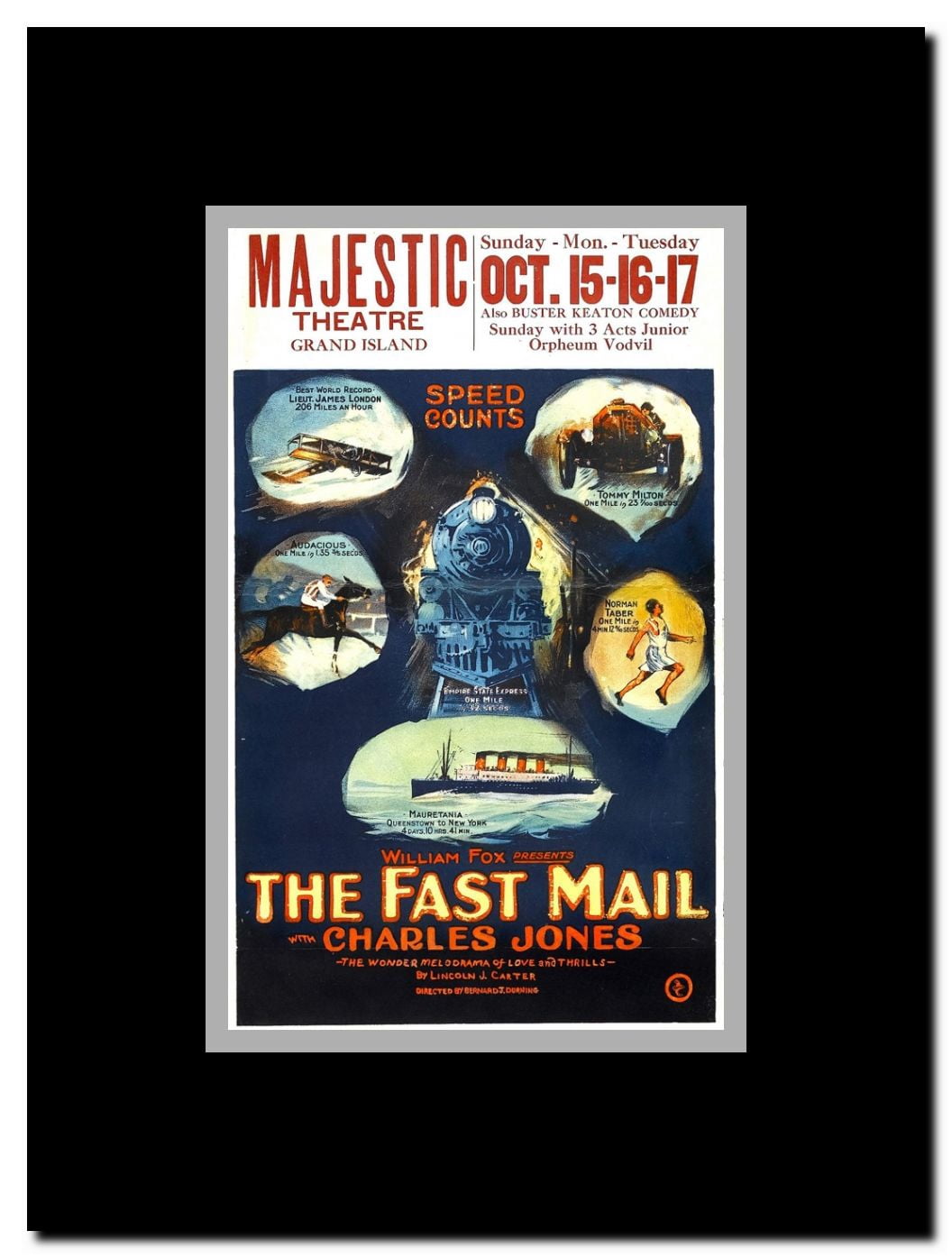 The Fast Mail-Man Framed Movie Poster