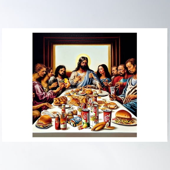 The Fast Supper Poster Wall Art, Modern Wall Decor For Living Room Bedroom, 8x12 UNFRAMED