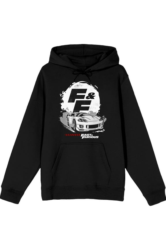 The Fast & The Furious Car Logo Men's Black Sweatshirt-3XL