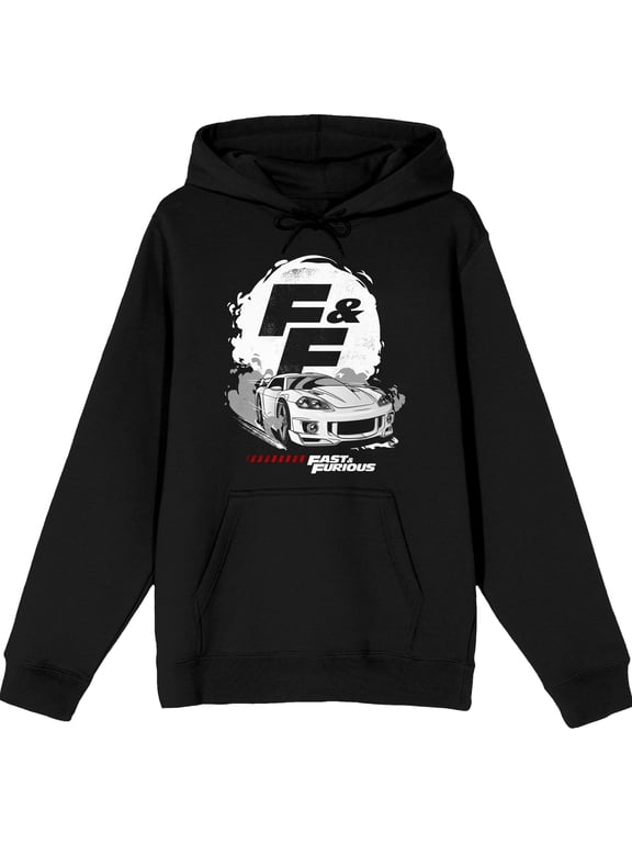 The Fast & The Furious Car Logo Men's Black Sweatshirt-5XLB