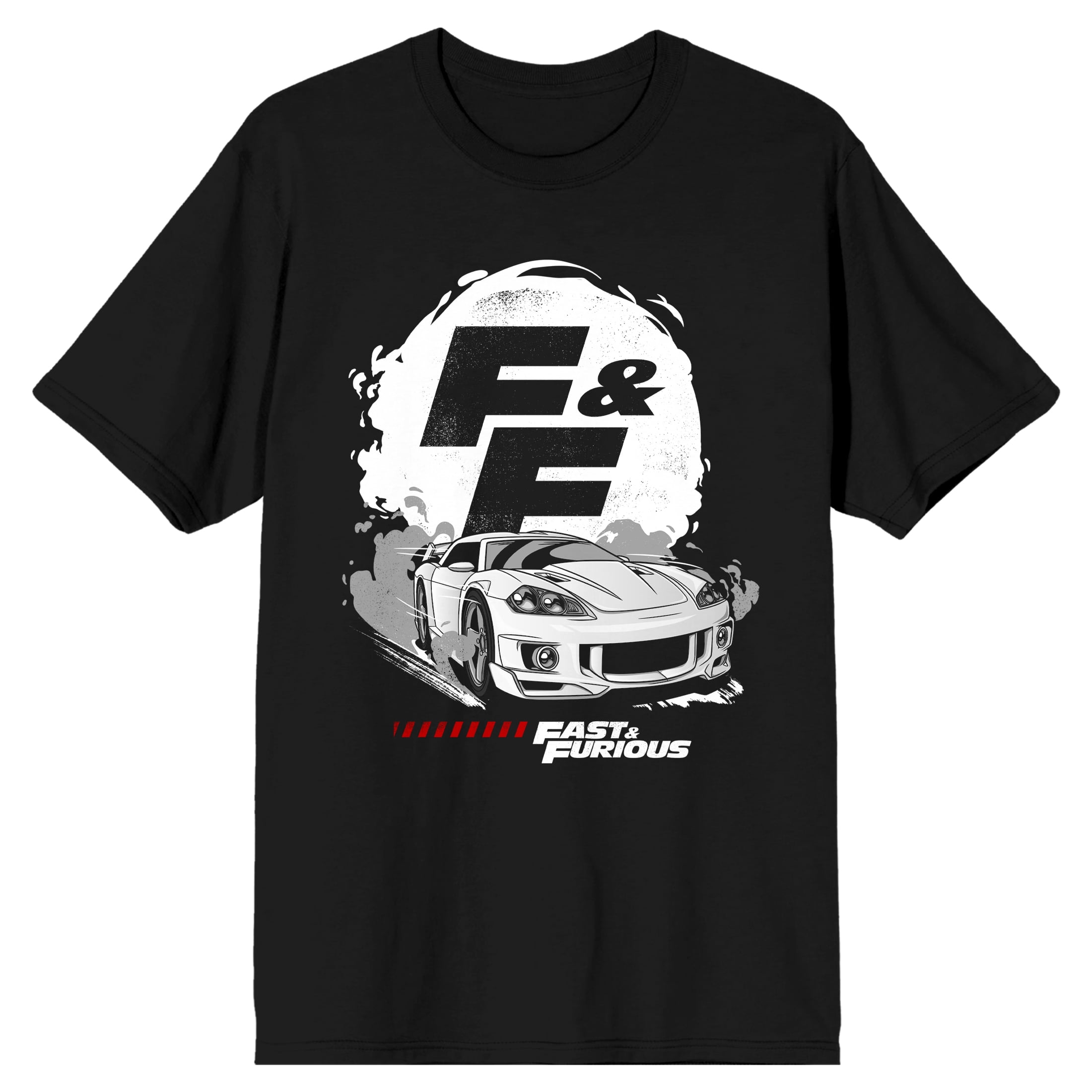 【Y.E.S】Y.E.S x Fast & Furious Emblem Tee Black★関税込★ The Fast & The Furious Race Car Logo Men's Black T-shirt
