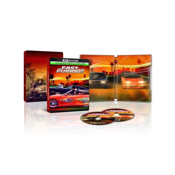 The Fast and the Furious (25th Anniversary Edition) (Steelbook) (4K Ultra HD + Blu-ray + Digital Copy), Action, Universal
