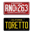 thumbnail image 1 of The Fast and the Furious | Charger + Eclipse | TORETTO + RNO 263 | Metal Stamped Replica Prop License Plate Combo, 1 of 6