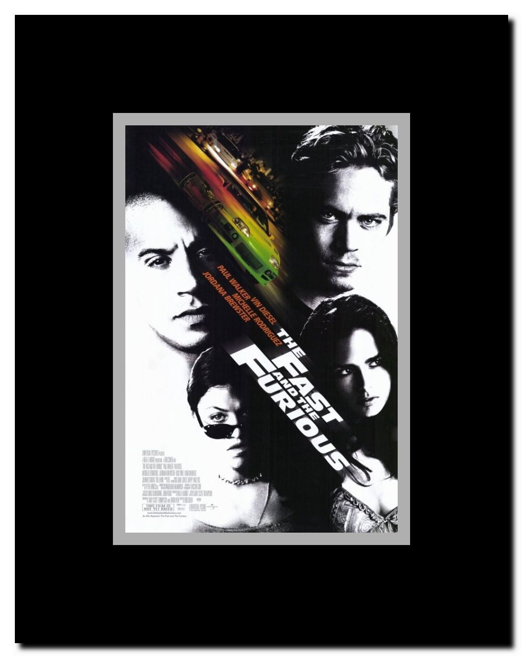 The Fast and the Furious Framed Movie Poster