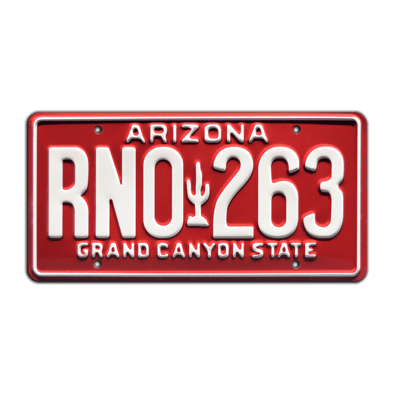 The Fast and the Furious | Paul Walker's Green Eclipse | RNO 263 | Metal Stamped Replica Prop License Plate