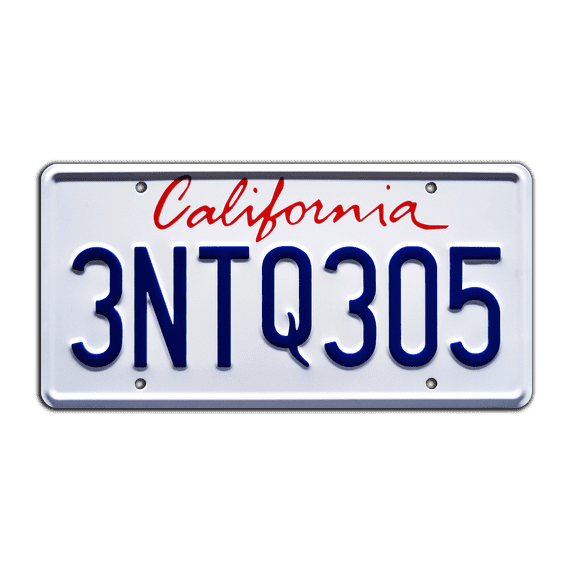 The Fast and the Furious | Paul Walker’s Supra | 3NTQ305 | Metal Stamped Replica Prop License Plate