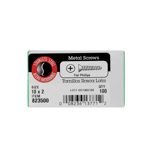 The Fastener Center 10x2 Ss Sht Metal Screw 823500