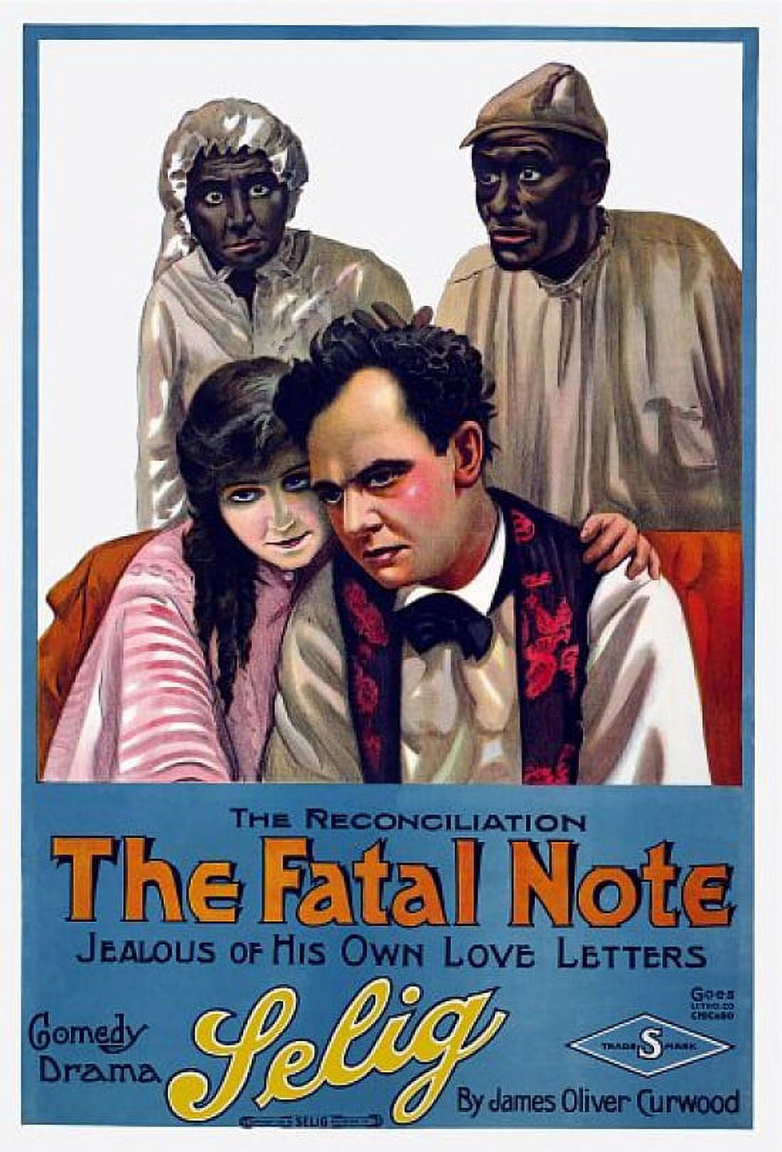 The Fatal Note Selig Silent Movie Canvas Art - (24 x 36)