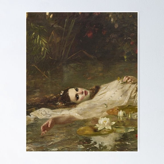 The Fate Of Ophelia Classic Dramatic Theatre Wall Decor, Unframed Poster