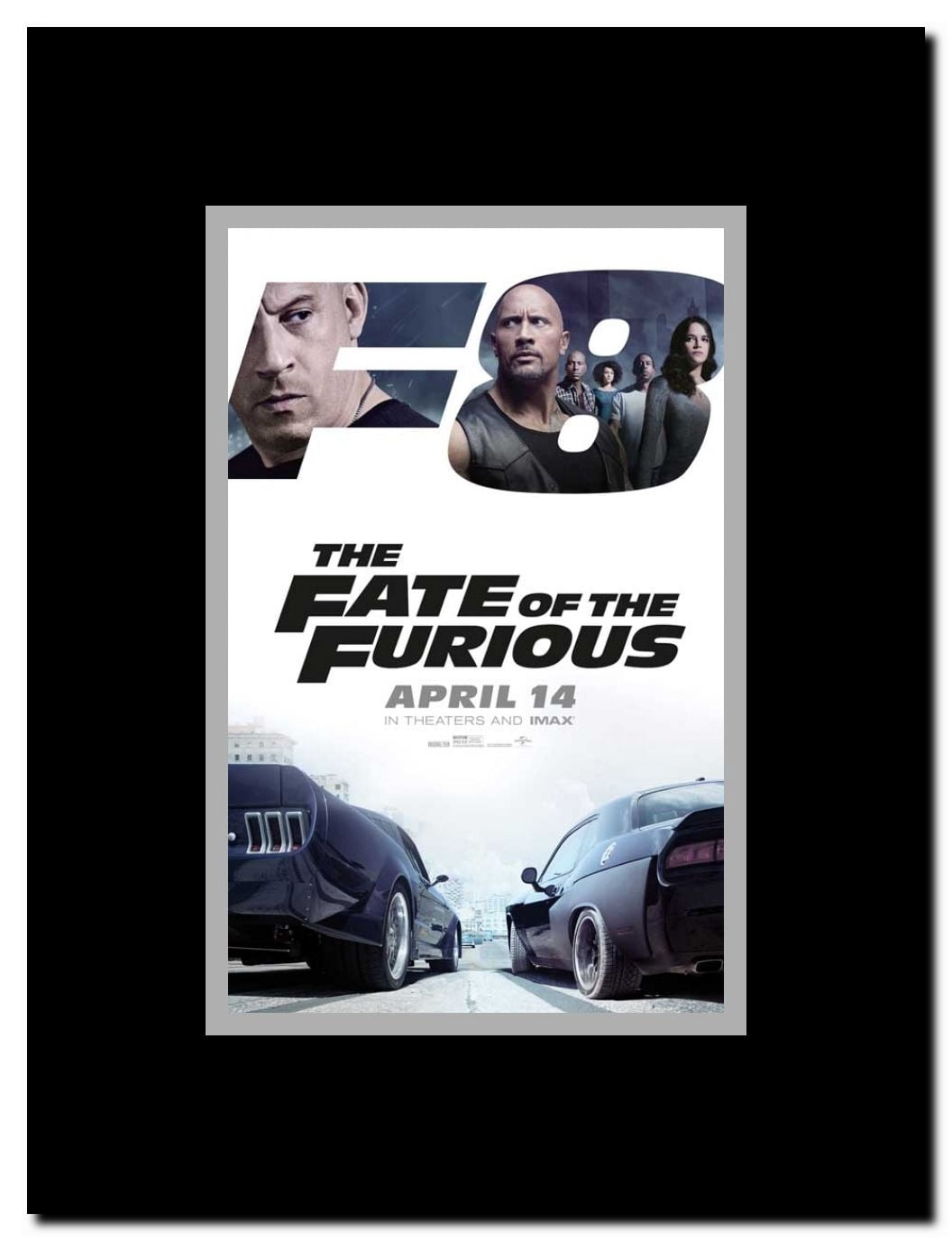 The Fate of the Furious Framed Movie Poster