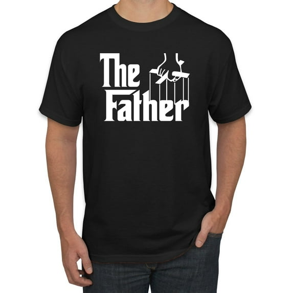 The Father Funny Movie Parody Husband Dad Daddy Boyfriend Gift | Mens Father's Day Graphic T-Shirt, Black, 5XL