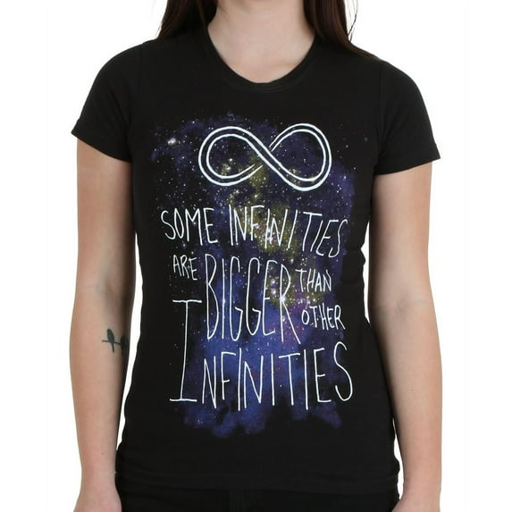 The Fault In Our Stars Some Infinities Juniors Black T-Shirt | M