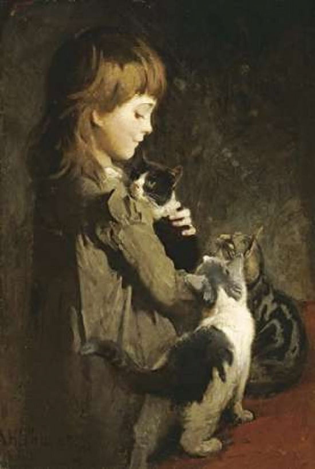 The Favorite Kitten Canvas Art - Abbott Handerson Thayer (12 x 18)
