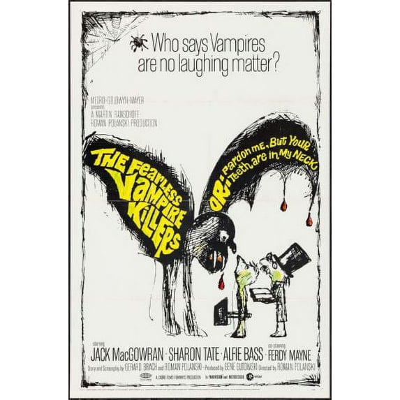 The Fearless Vampire Killers Movie Poster 24x36 Wall Decor Art Multi-Color Square Adults Poster Time