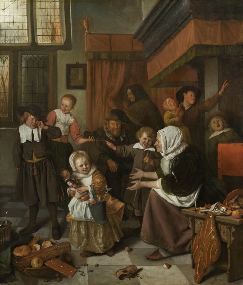 The Feast Of St Nicholas Canvas Art - (24 x 36)