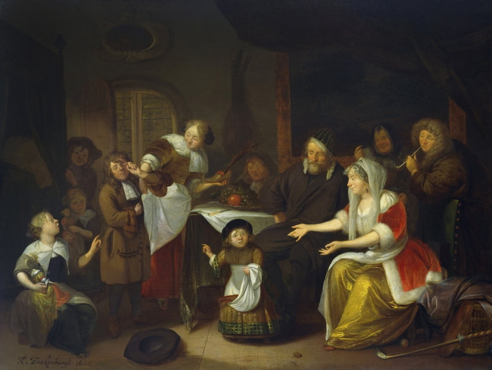 The Feast Of St Nicholas Canvas Art - (36 x 24)