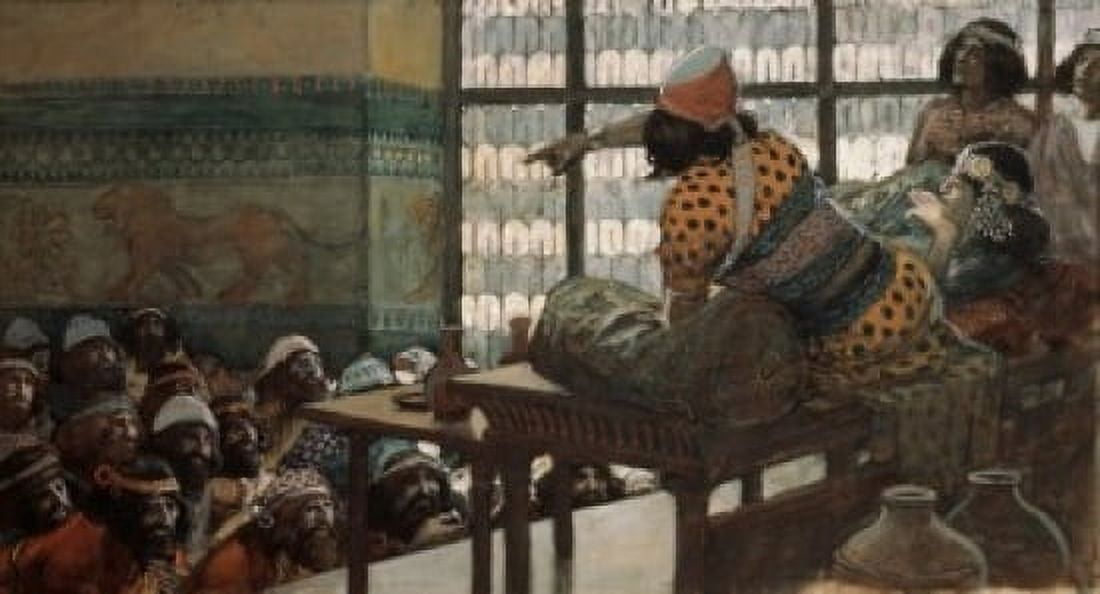 The Feast of Adoni-Bezek James Tissot  (1836-1902 French) Jewish Museum New York City Canvas Art - James Tissot (18 x 24)