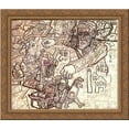thumbnail image 1 of The February Revolution 24x20 Gold Ornate Wood Framed Canvas Art by Pavel Filonov, 1 of 2